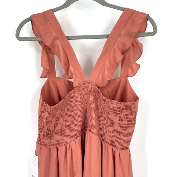Show Me Your MuMu June Maxi Dress Rustic Mauve Crisp XL NWT - Picture 7 of 9